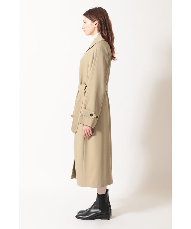 DAKS タータンチェックライニング ドルマンコート ベージュ