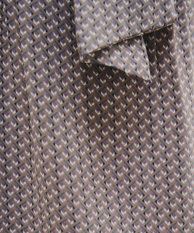 Tiaclasse 【洗える】ボウタイチュニック モカ