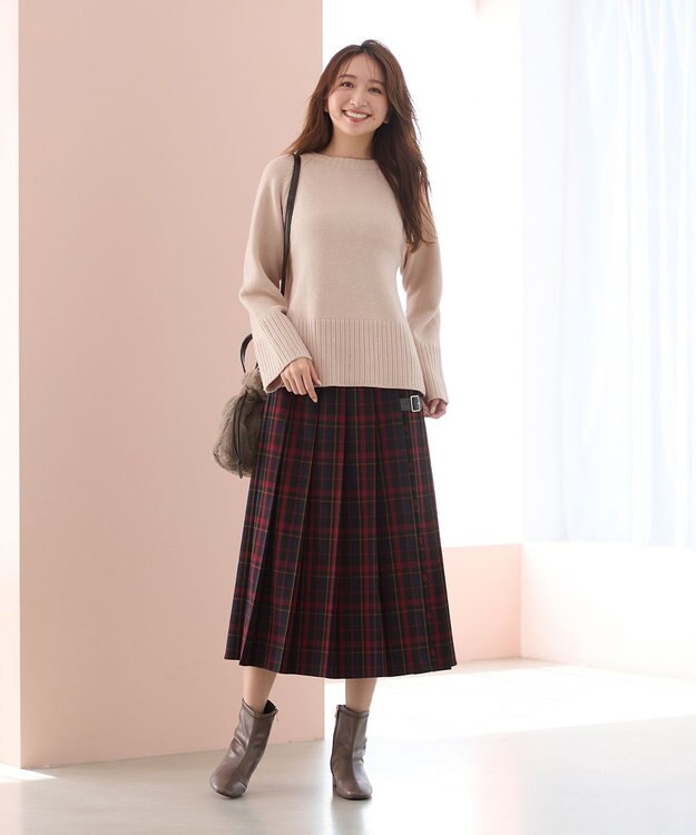 ANY 【6色展開】ラムウールラグランスリーブニット アイボリー