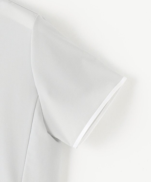 23区GOLF 【WOMEN】AIR TOOLライト モックネックシャツ ライトグレー系