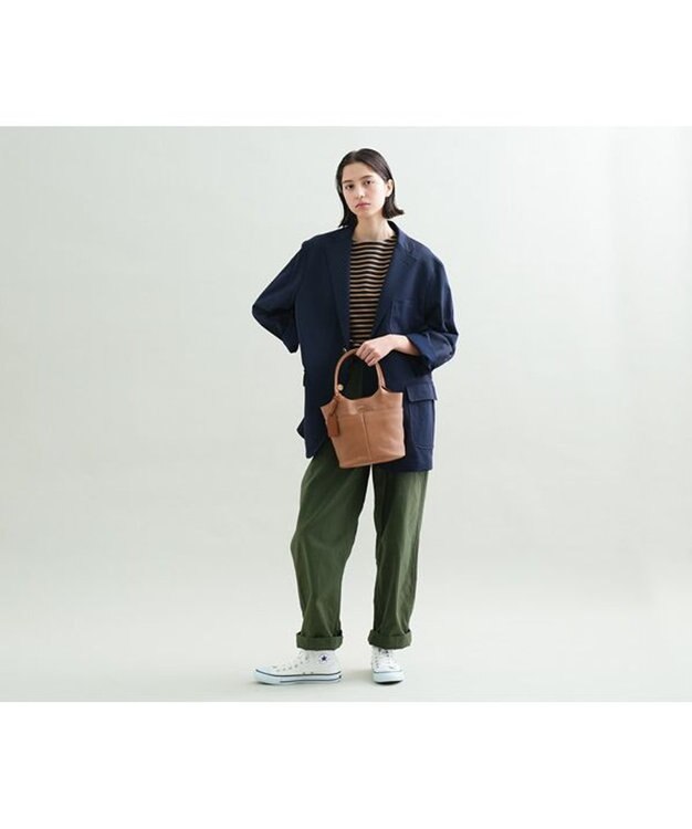 genten タスカ バケツ型トート グレージュ