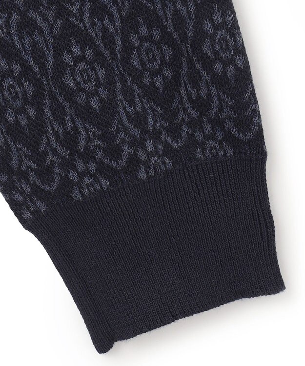 JOSEPH HOMME オーナメントジャガード　ニット ネイビー系5