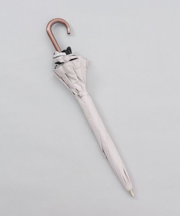 AURORA 【WEB限定】フリル晴雨兼用傘（長傘） グレイッシュピンク