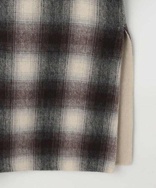 自由区 【リバーシブル】ウールリバー ノーカラーロングコート キャメル系