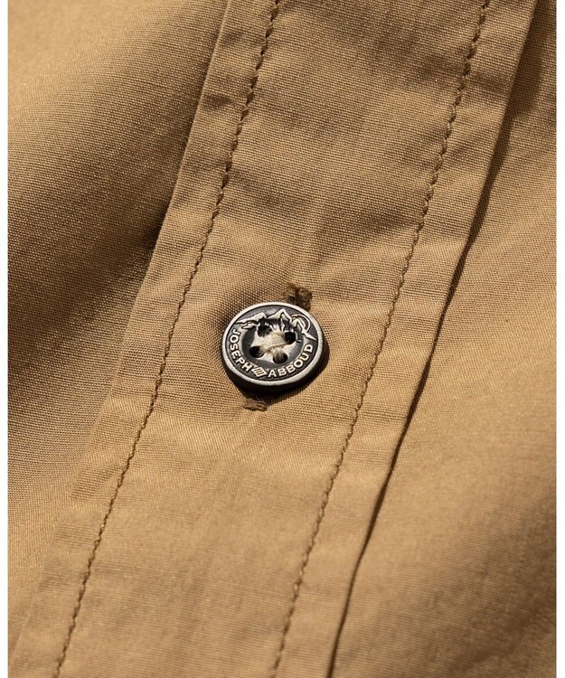 JOSEPH ABBOUD MOUNTAIN 【テーム ヤルヴィモチーフ・サスティナブル・オーガニック】オーガニックブロードシャツ キャメル系