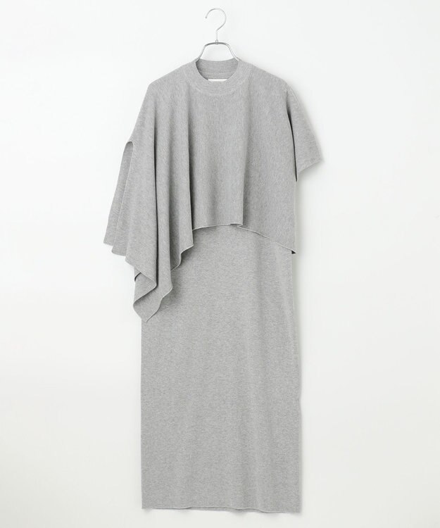 #Newans 【洗える】コットンウールニットセットアップ グレー系