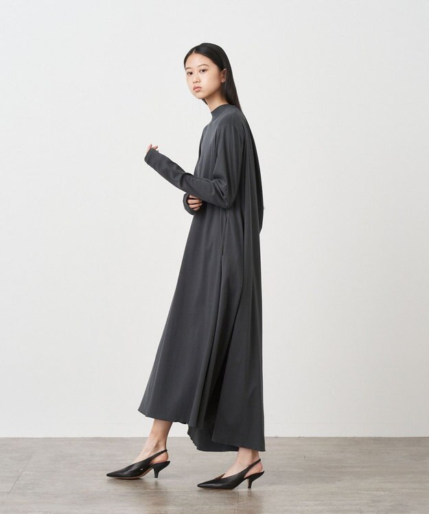ATON SUVIN FRISE | フレアドレス CHARCOAL GRAY