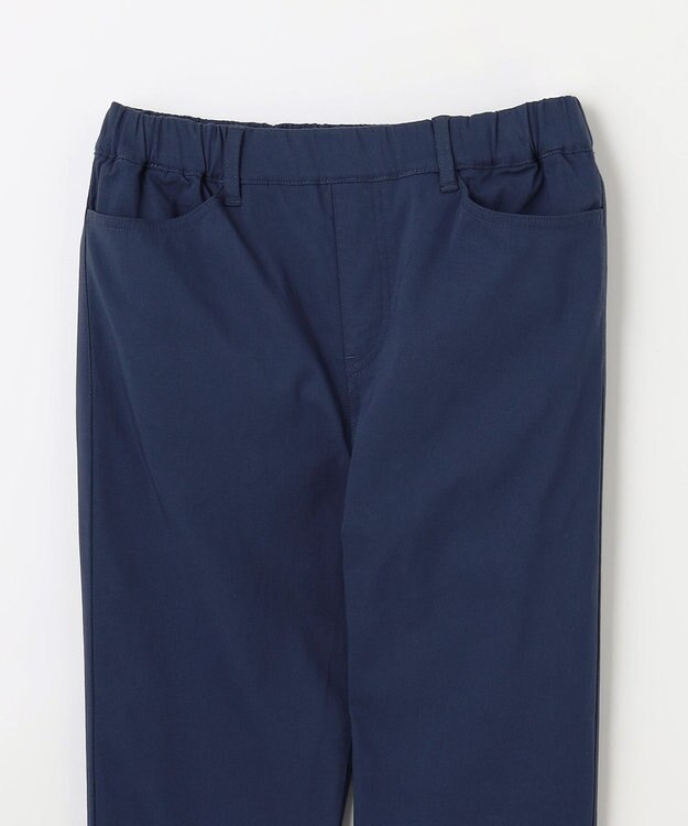 ANY L 【洗濯機可/ウエストゴム/ストレッチ/裏起毛】エブリデイベーシックデイリーパンツ ネイビー