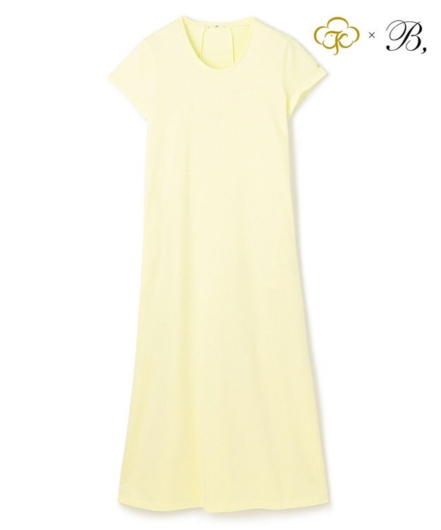 BEIGE， Organic Cotton / Flare One Piece ワンピース Lime