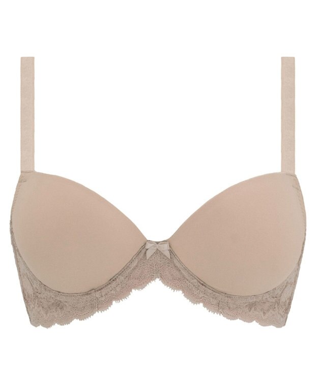 BRADELIS New York 【BRADELIS FIT  / 響きにくいシームレスタイプ】モーリーブラ シンプル  響きにくいモールドカップ仕様 モカベージュ