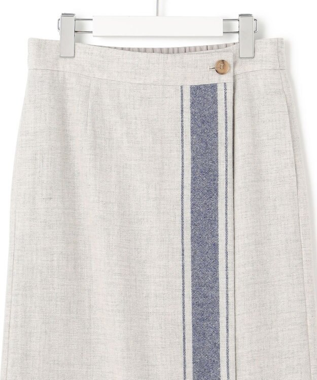 23区 【SLOW/一部店舗限定】パネルチェック スカート ライトグレー系1