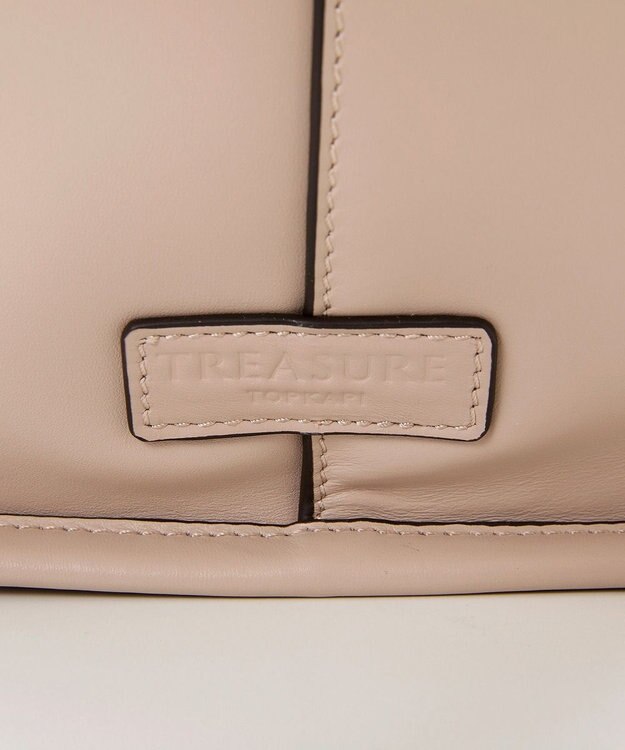 TOPKAPI 【TREASURE TOPKAPI】スムースレザー ダブルハンドル トートバッグ アイボリー