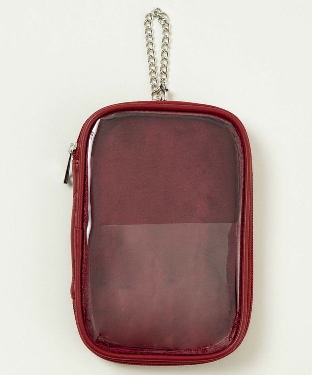 WEGO 【痛バ＆推し活グッズ】パールキルティングアクリルスタンドポーチ ワイン