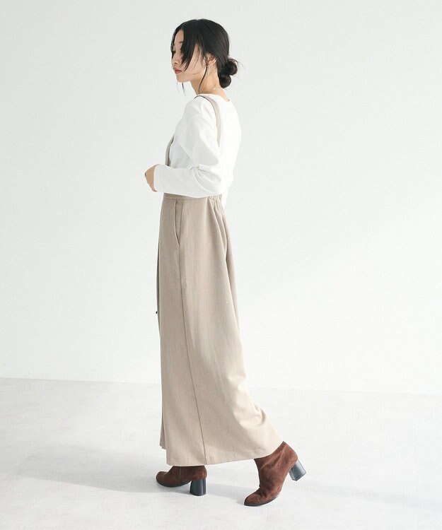 CRAFT STANDARD BOUTIQUE ベルト付きオールインワン Beige