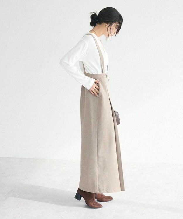 CRAFT STANDARD BOUTIQUE ベルト付きオールインワン Beige