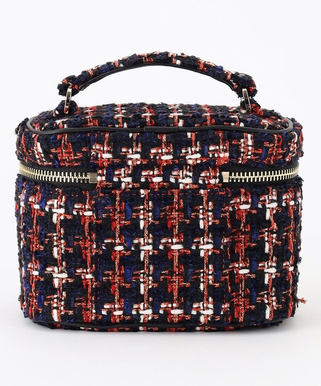 TOCCA 【ヨンアさんコラボ】PILA VANITY BAG ヴァニティ バッグ レッドツイード系