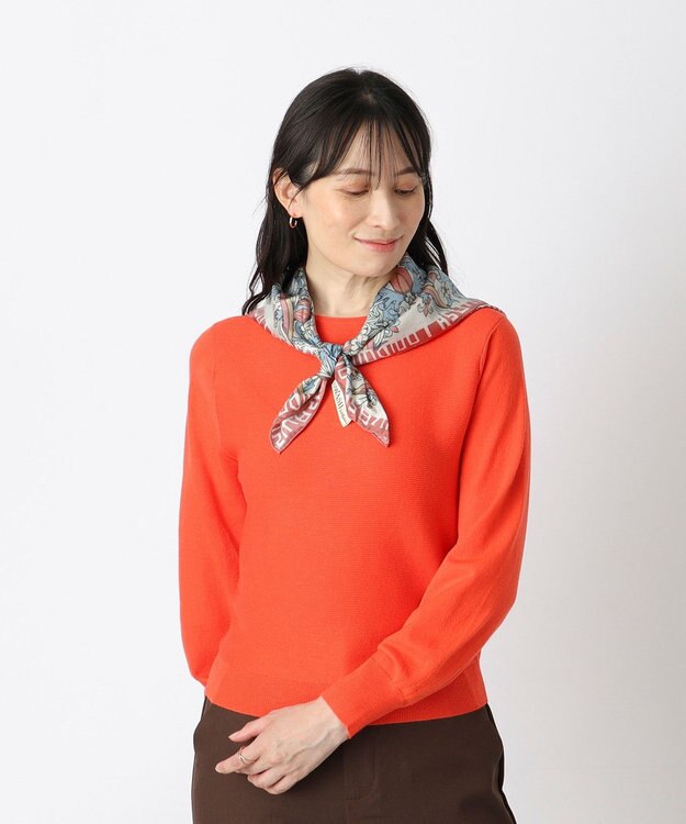 MOONBAT SWASH LONDON 大判シルクツイルスカーフ Tapestry 68×68cm 日本製 ピンク