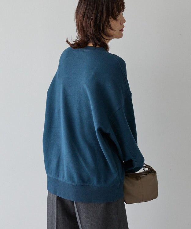 AMERICAN HOLIC 手書き風カレッジロゴ裏毛プルオーバー Navy