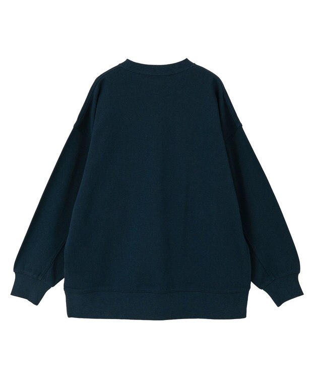 AMERICAN HOLIC 手書き風カレッジロゴ裏毛プルオーバー Navy