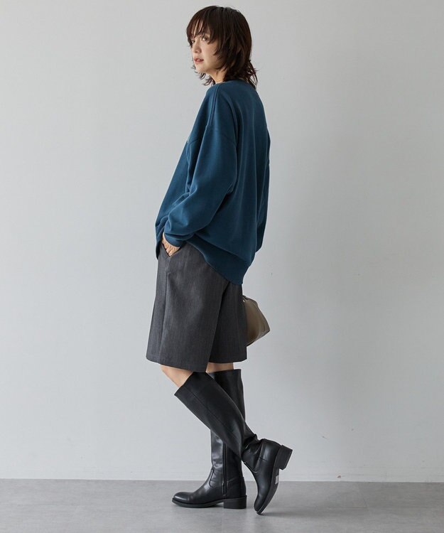 AMERICAN HOLIC 手書き風カレッジロゴ裏毛プルオーバー Navy