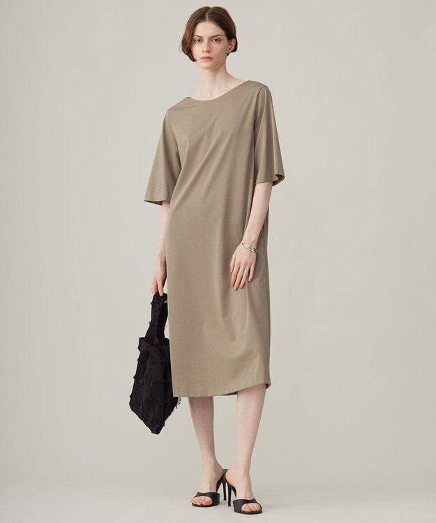 ICB L 【洗える】 ハイゲージプレーティング ワンピース フォーン系