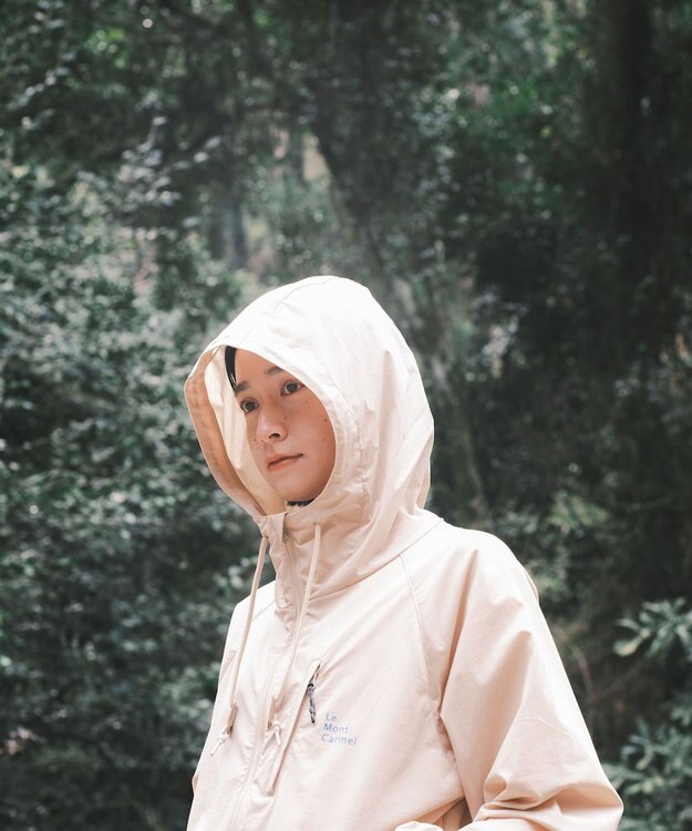 SHARE PARK LADIES 【撥水・UVカット・ストレッチ・軽量 】パッカブルマウンテンパーカー（Mサイズ） ベージュ系