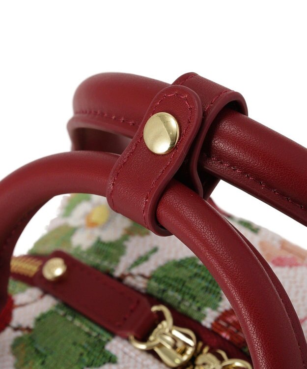 Maison de FLEUR いちごゴブラン2Wayボストンバッグ Red