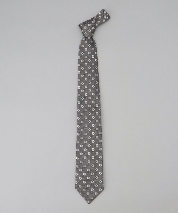 GOTAIRIKU 【Fermo Fossati】小紋 ネクタイ グレー系4