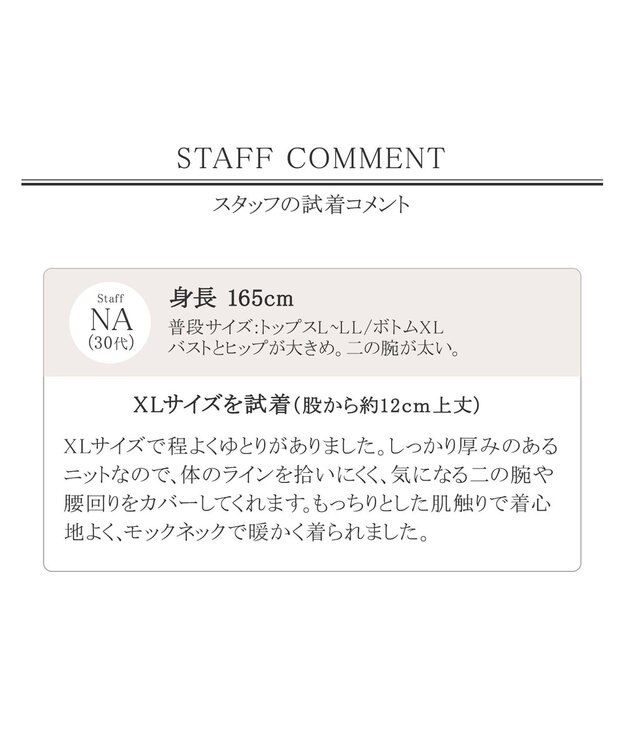 Tiaclasse L 【洗える】もっちり柔らかいハーフリブニットチュニック グレー