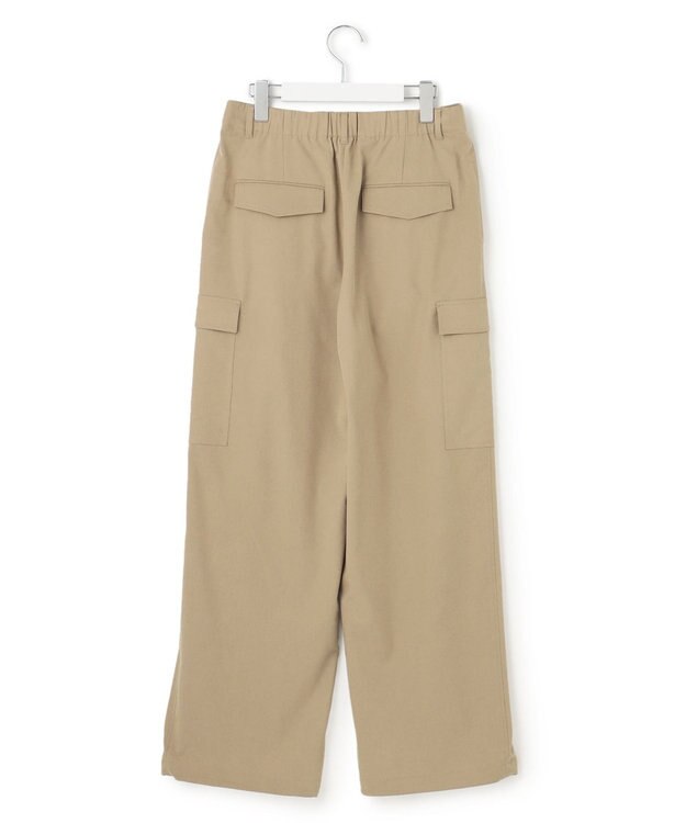 23区 【Oggi4月号掲載/洗える】シルキーストレッチ パラシュートパンツ ブラウン系