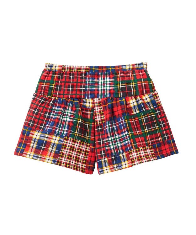 MIKI HOUSE HOT BISCUITS 【80-120cm】 チェック柄 キュロットスカート 赤