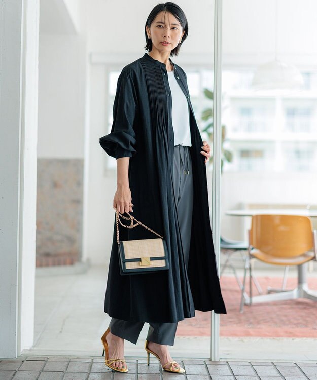 23区 【CLASSY.6月号掲載/Oggi4月号掲載】雑材ミニ ショルダー ブラック系1