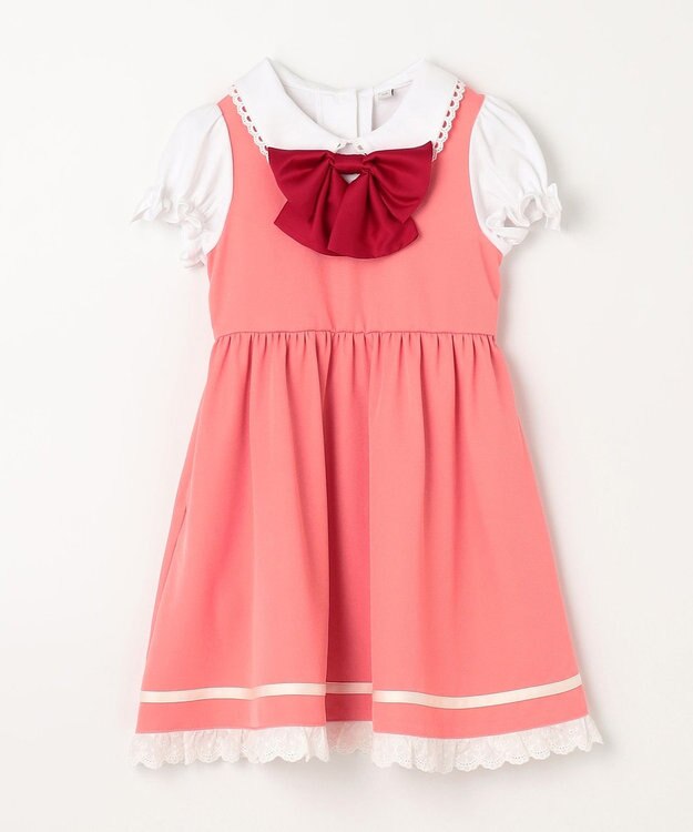 ANY KIDS 【カードキャプターさくら×any FAM】制服・オープニング衣装風ワンピース ピンク