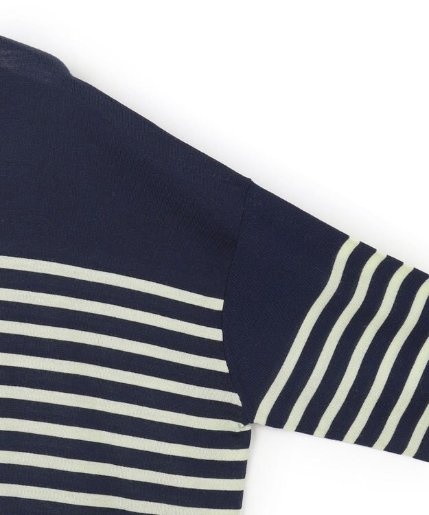 23区 【WEB限定カラーあり/洗える】ウーステッドウール ワイドシルエット ニット [WEB限定]ネイビー×アップル