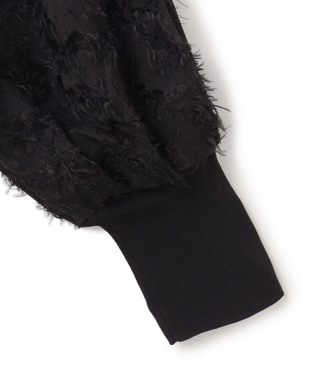 BEIGE， CLARISSE / ドッキングプルオーバーニット Black