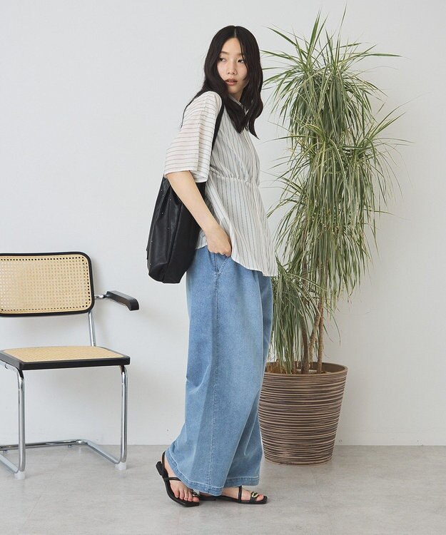 AMERICAN HOLIC イージーデニムワイドパンツ Light Indigo