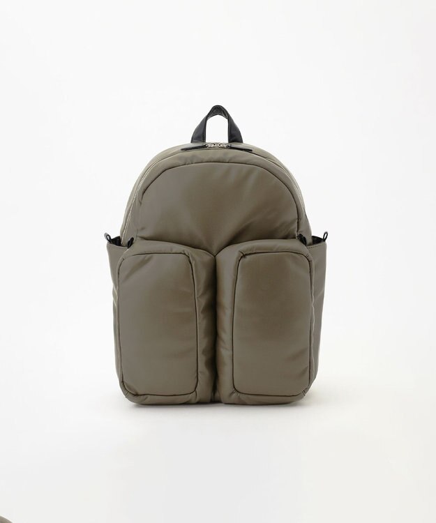 JOSEPH HOMME シンセティックソフトレザー　バックパック カーキ系