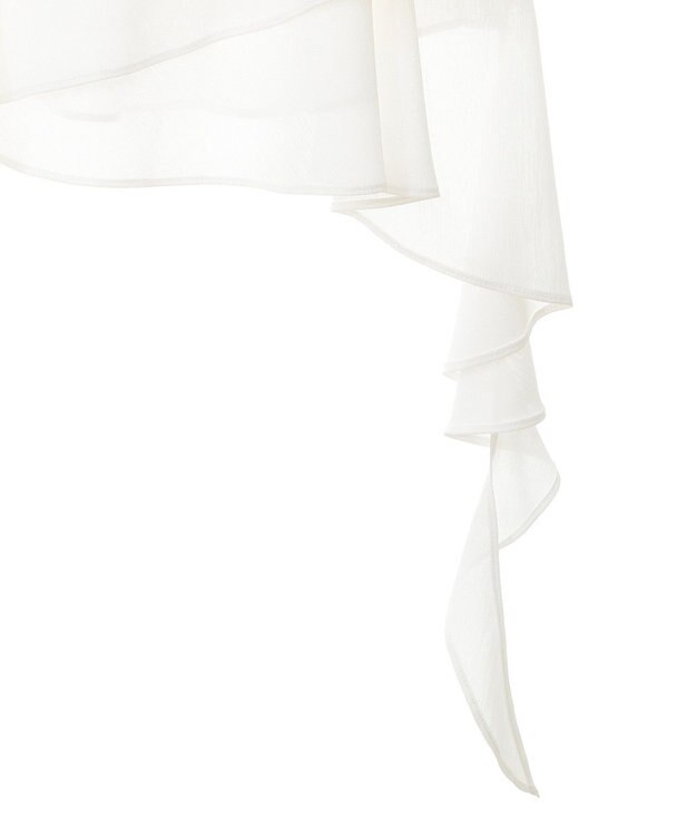 YECCA VECCA アシメラッフルオーバーキャミ White