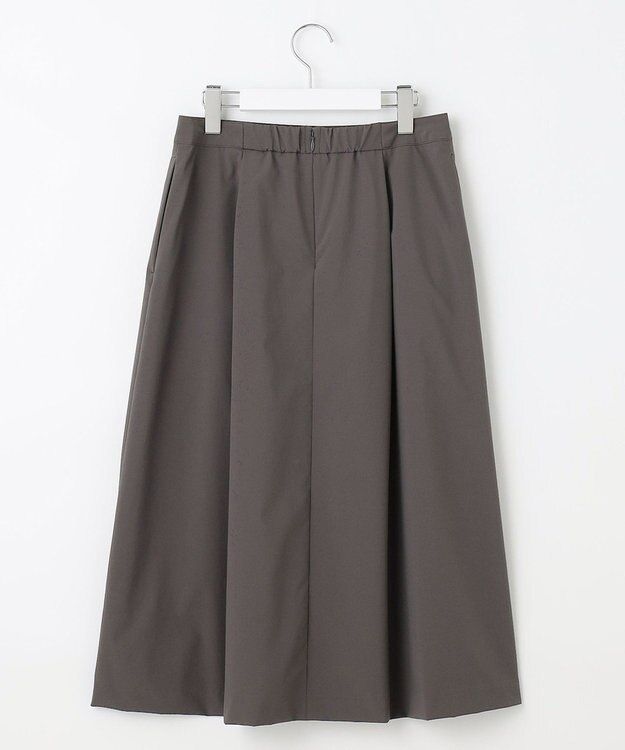J.PRESS LADIES 【洗える】SOLO ECOタフタ タック スカート グレー系