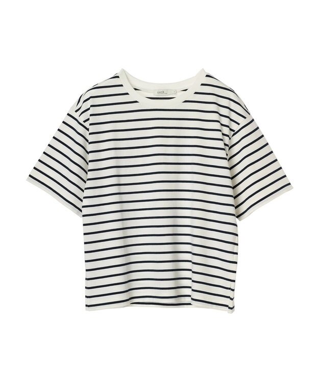 earth music&ecology ＢＯＸ　Ｔシャツ Border