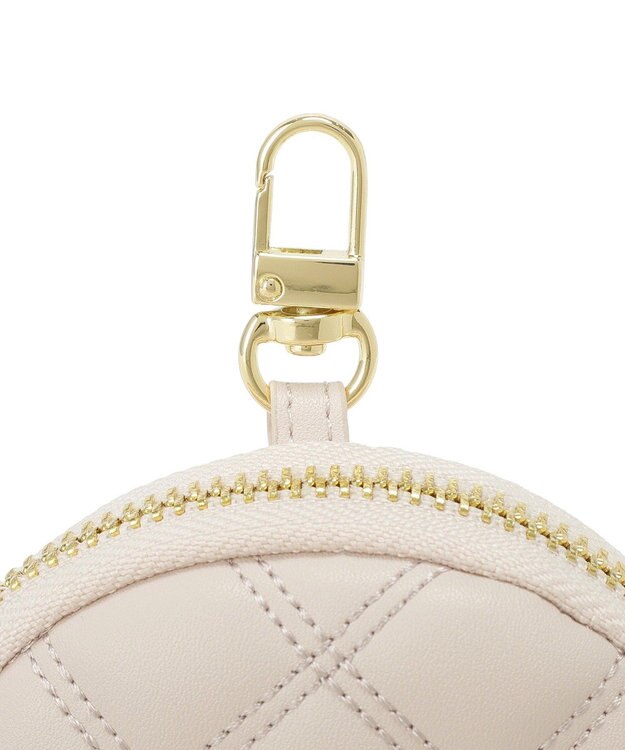 Maison de FLEUR ラウンドキルティングコインケース Pink
