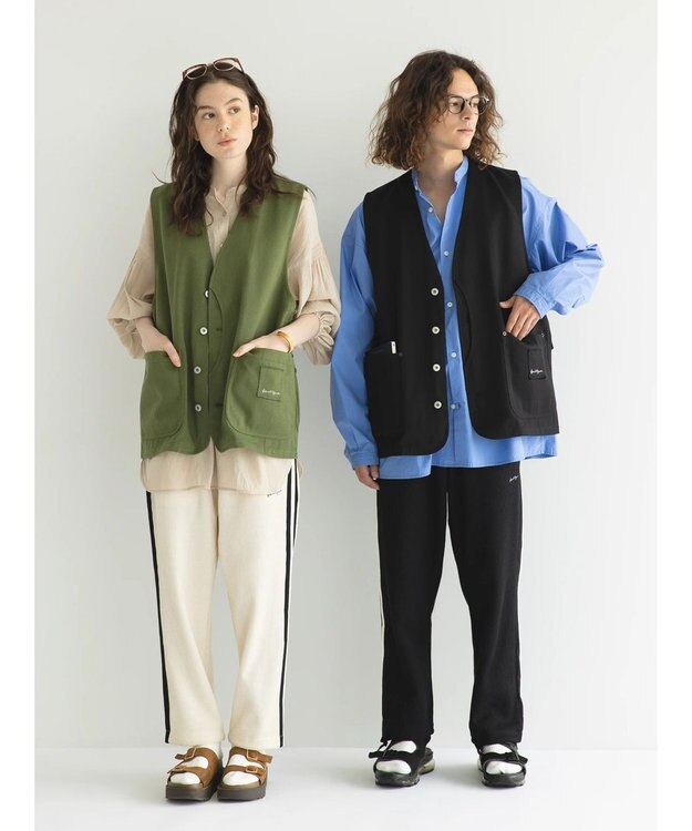 CRAFT STANDARD BOUTIQUE 【リサイクル】ヘビーツイルワークベスト Khaki