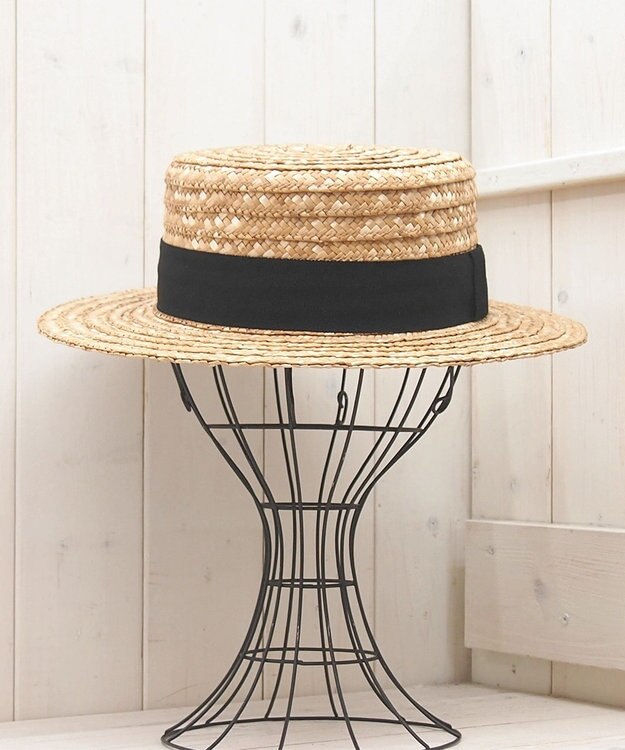 石田製帽 【UNISEX】 ビンテージストローハット キャノチエ ナチュラル