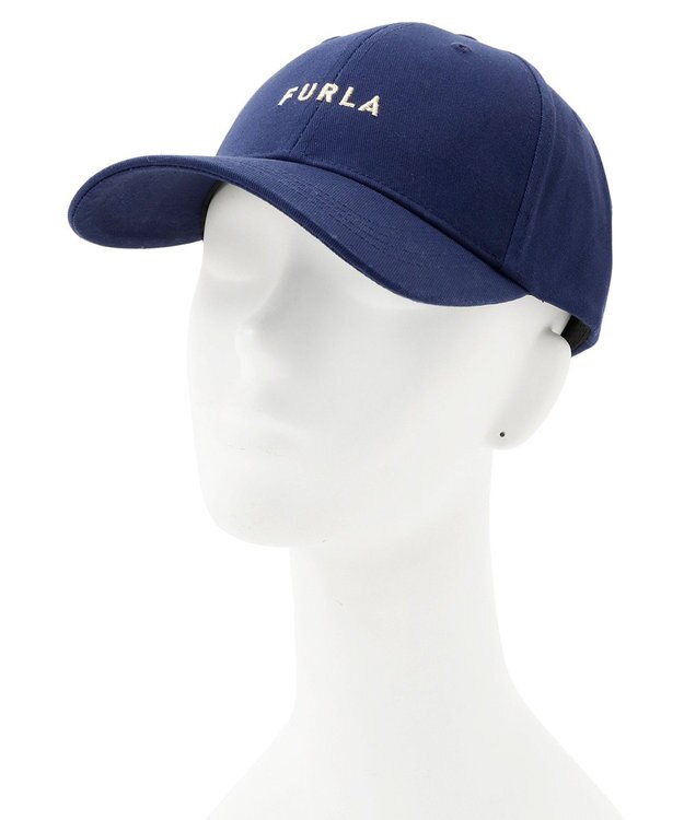MOONBAT FURLA(フルラ) フロントロゴ刺繍キャップ UV ディープブルー