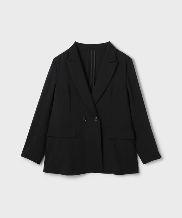 GRACE CONTINENTAL ダブルブレストライトジャケット ブラック