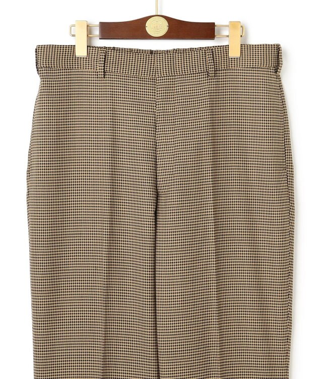 J.PRESS MEN 【J.PRESS ORIGINALS】Wool Polyester Gun Club Check Spindle New Piped Stem Slacks ベージュ系4