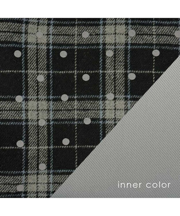 ROOTOTE 1344【フェルト生地】LT.スクエア.ドットチェック-A 01：ブラック