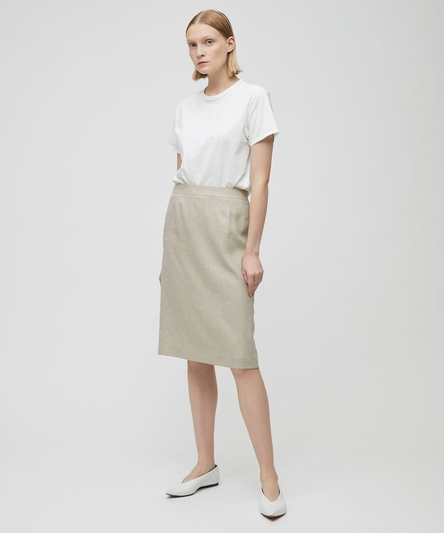 BEIGE， 【L-size】CAROLE / タイトスカート Sand×Slate
