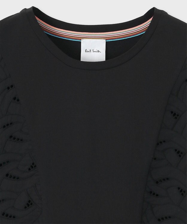 Paul Smith レース コンビ 半袖カットソー ブラック