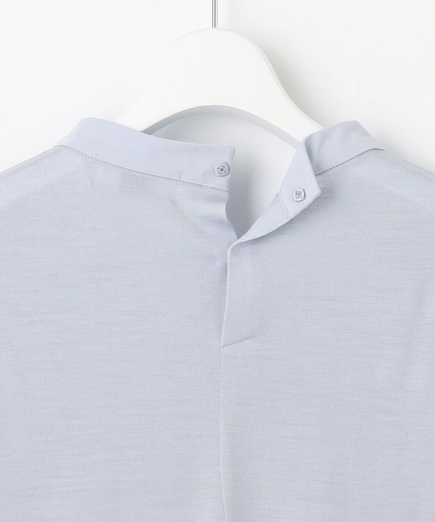 J.PRESS LADIES ウォッシャブルウールジャージー ボウタイ カットソー サックスブルー系